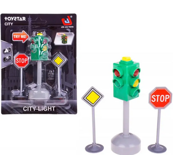 SYGNALIZATOR NA BATERIE ZE ZNAKAMI ZNAKI DROGOWE SYGNALIZACJA ŚWIETLNA