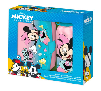 Bidon aluminiowy + śniadaniówka Minnie MN30011