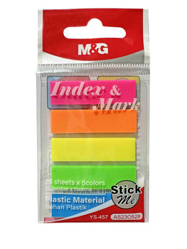 Zakładki indeksujące foliowe 5 kolorów