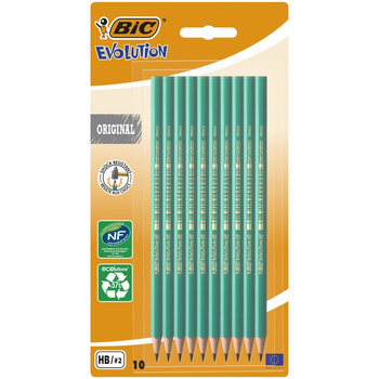 Ołówek bez gumki HB BIC Evolution Original 650 Large Blister 10 szt.