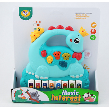 Pianinko Dinozaur Interaktywne Dla Dzieci Edukacyjne Zabawka Muzyczna