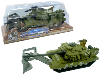 Czołg z dźwiękiem i światłem interaktywna zabawka wojskowa dla dzieci