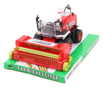 Kombajn zabawka dziecięca interaktywna duży model rolniczy edukacyjny