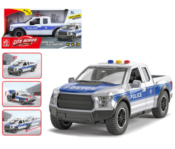 AUTO POLICYJNE ŚWIATŁO I DŹWIĘK SAMOCHÓD DLA DZIECI ZABAWKA 1 SZT