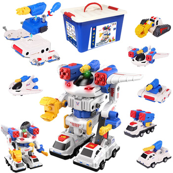 KLOCKI MAGNETYCZNE KONSTRUKCYJNE 3D UKŁADANKA ROBOT POJAZDY PREZENT LED