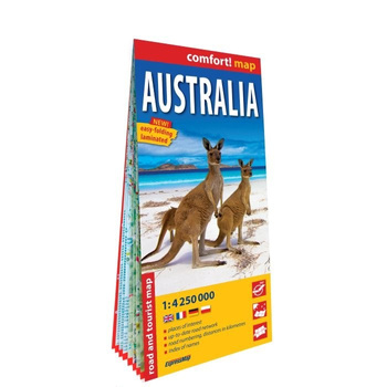 Australia road and tourist map 1:4 250 000 wer.angielska laminat 2025