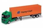 Model ciężarówki Welly Truck z przyczepą Mercedes Benz K Line 1:32