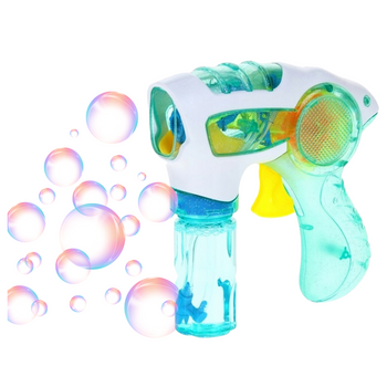 Pistolet na bańki mydlane ze światłem LED 2 kolory zabawka dla dzieci