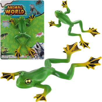 ŻABA GUMOWA REALISTYCZNA ZABAWKA ELASTYCZNA STRASZAK MODEL ZWIERZĘCIA