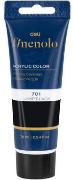Farba akrylowa Finenolo czarna 75ml.
