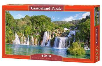 Puzzle 4000 Wodospady Krka - Chorwacja CASTOR Castorland
