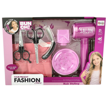 ZESTAW FRYZJERSKI DLA DZIECI SUSZARKA NA BATERIE SALON URODY ZABAWKA