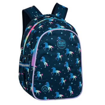 COOLPACK - JIMMY LED - PLECAK MŁODZIEŻOWY - BLUE UNICORN
