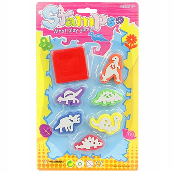 Pieczątki Dinozaury Zabawki Edukacyjne Kreatywne Zestaw Prezent Dla Dzieci