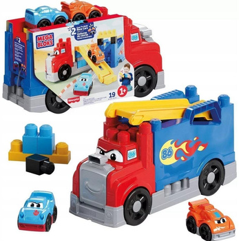 Mega Bloks Build&Rig Race Ciężarówka + autka Fisher- Price