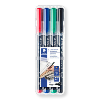 Foliopis Lumocolor M wodoodporny zestaw. (2 3 5 9) w etui box Staedtler