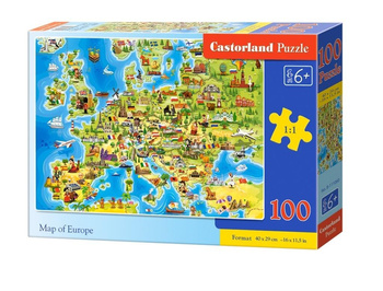 Puzzle 100 Map of Europe CASTOR Castorland