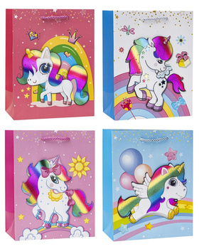 Torebki prezentowe TD-23183-3D-A5 wzór dziecięcy 12 sztuk