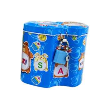 Metalowa skarbonka bezpieczna na oszczędności idealna do pokoju dziecka