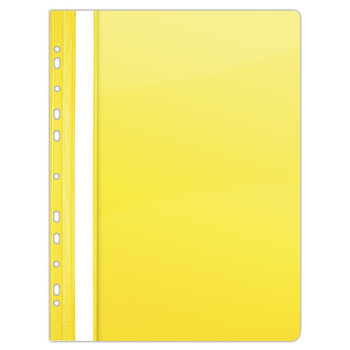 Paczka skoroszyt A4 DONAU twardy wpinany żółty 10 sztuk