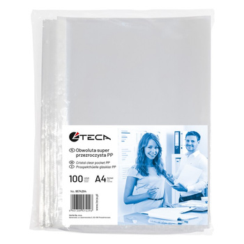 Paczka koszulki krystaliczne A4 Herlitz PP 40 mikr. 100 sztuk