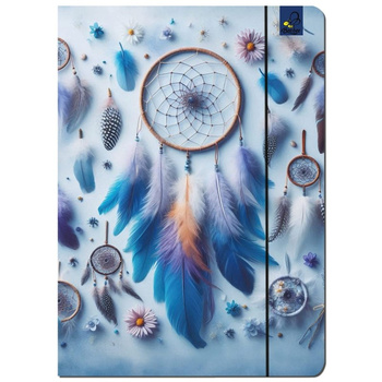 Paczka Teczka A4 z gumką Boho Łapacz snów 5 sztuk