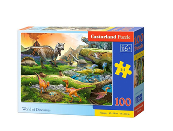 Puzzle 100 World of Dinosaurs CASTOR Castorland