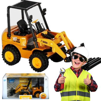 Wózek Widłowy Pojazd Budowlany z Ruchomymi Elementami Zabawka Dla Dzieci