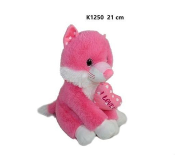 Kot różowy 21cm Sun-Day