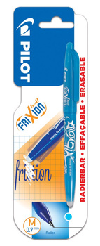 Pióro kulkowe Pilot Frixion Clicker lazurowy blister