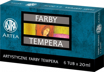 Farby tempera Astra 6 kol x 20 ml