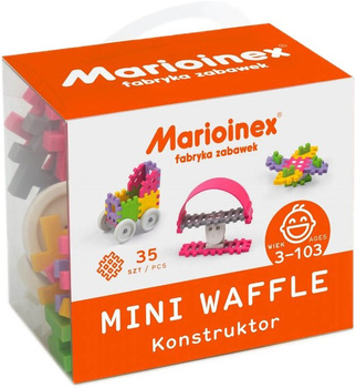 Klocki konstrukcyjne Waffle Mini dla dziewczynki 35 elementów