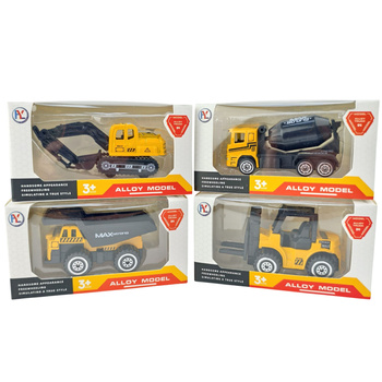 Metalowy Pojazd Budowlany Samochód Dla Dzieci Koparka Wywrotka Prezent