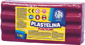 Plastelina Astra 1 kg purpurowa