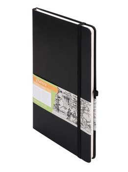 Notes romantyzm A5 kratka czarny bl