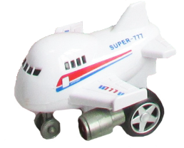 Samolot odrzutowy nakręcany zabawka edukacyjna dla dzieci rozwija wyobraźni