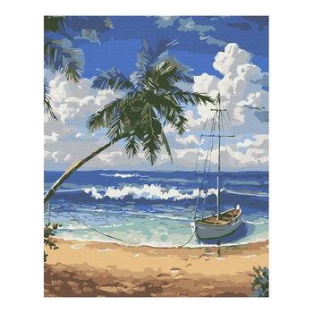 Malowanie po numerach BRUSHME 40x50cm Rajska Wyspa