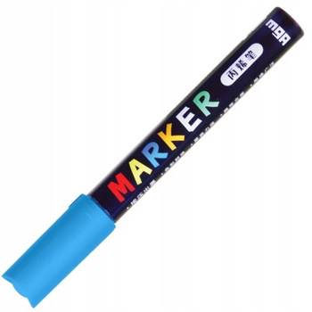 Marker akrylowy 1-2 mm lazurowy MG