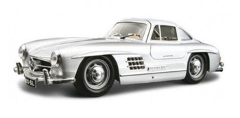 Mercedes-Benz 300SL 1954 Silver 1:24 BBURAGO BBurago