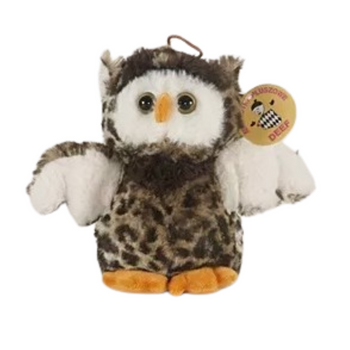 SOWA MAŁA MASKOTKA PLUSZOWA MIĘKKA PRZYTULANKA PODUSZKA ZABAWKA DLA DZIEC