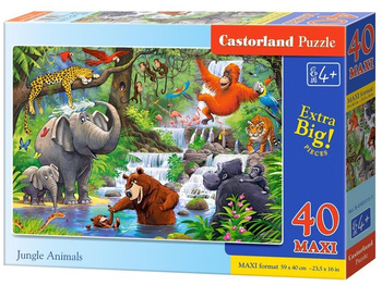 Puzzle 40 maxi - Jungle Animals CASTOR Castorland