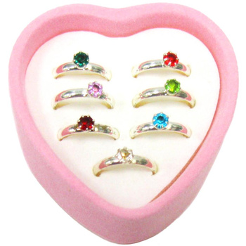 Pierścionki metalowe z oczkiem 7 sztuk zestaw biżuterii modnej dla kobiet