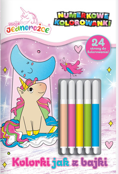 Kolorki jak z bajki. Moje Jednorożce. Numerkowe kolorowanki