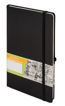 Notes romantyzm A5 gładki czarny bl