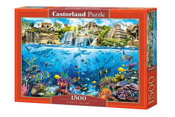 Puzzle 1500 Wyspa Piratów CASTOR Castorland