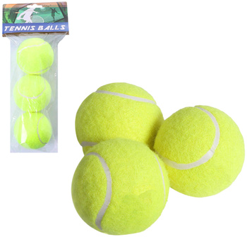 PIŁKI TENISOWE 3 SZTUKI DO TENISA ZIEMNEGO TRENINGOWE DLA POCZĄTKUJĄCYCH