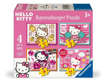 Puzzle dla dzieci 2D: Hello Kitty 4w1 Ravensburger