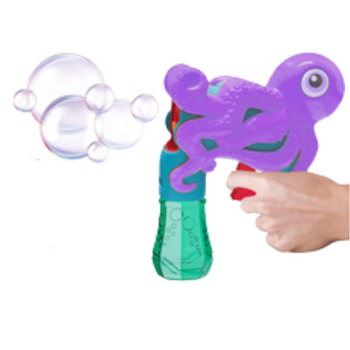 Pistolet do baniek ośmiornica zabawka dla dzieci 2 kolory interaktywny