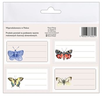 Naklejki na zeszyty Motyle