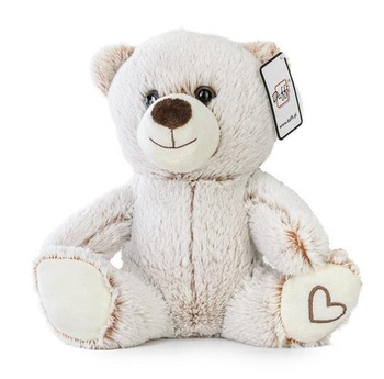 Miś beżowy siedzący z serduszkiem Daffi